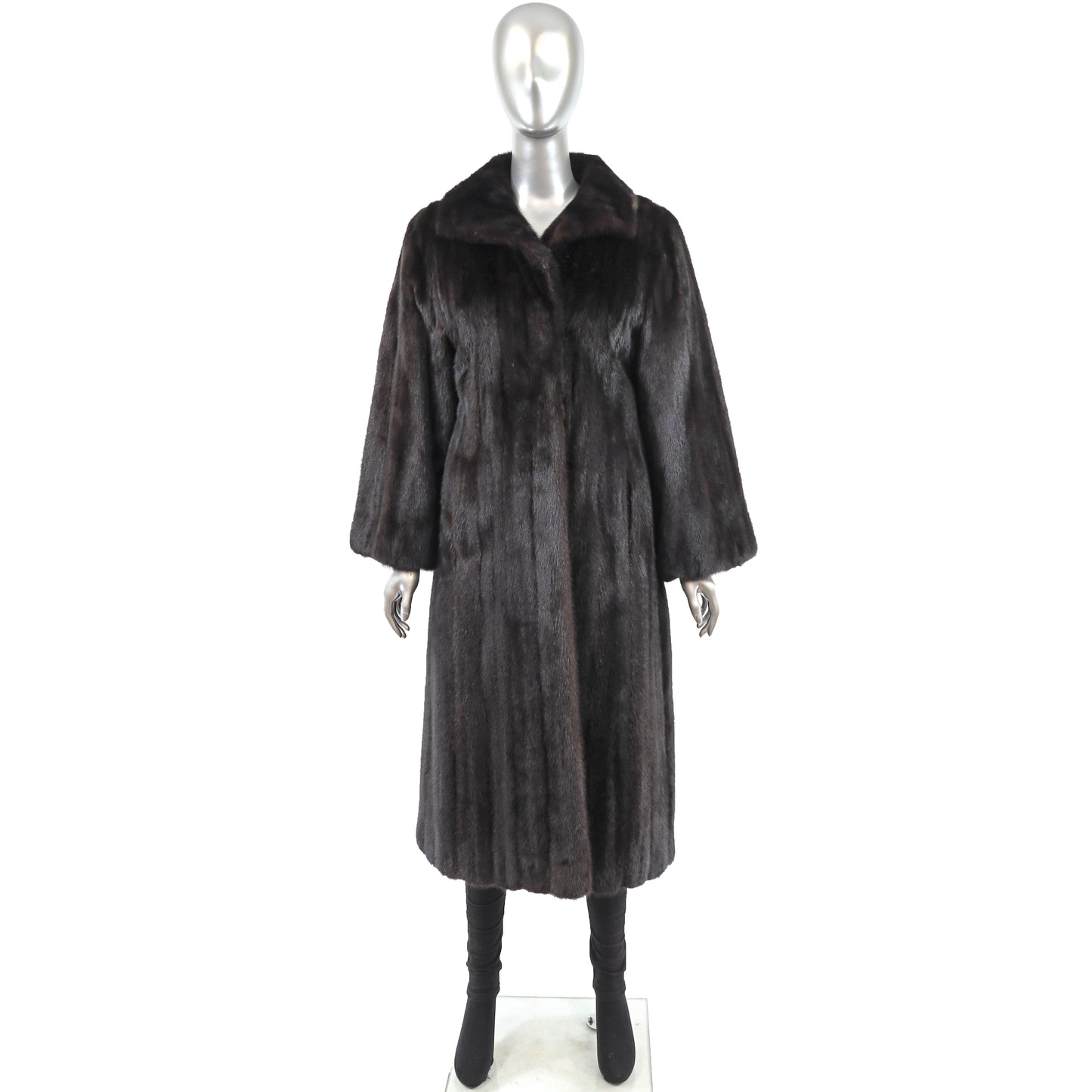 Black Mink Coat- Size M