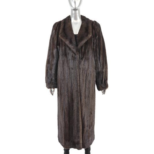 Mahogany Mink Coat- Size L