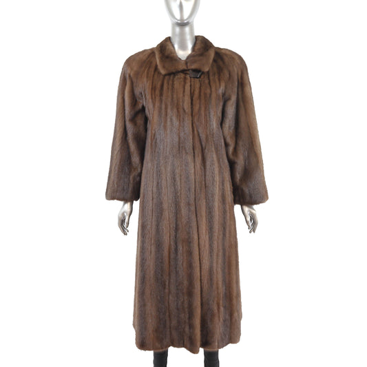 Brown Mink Coat- Size L