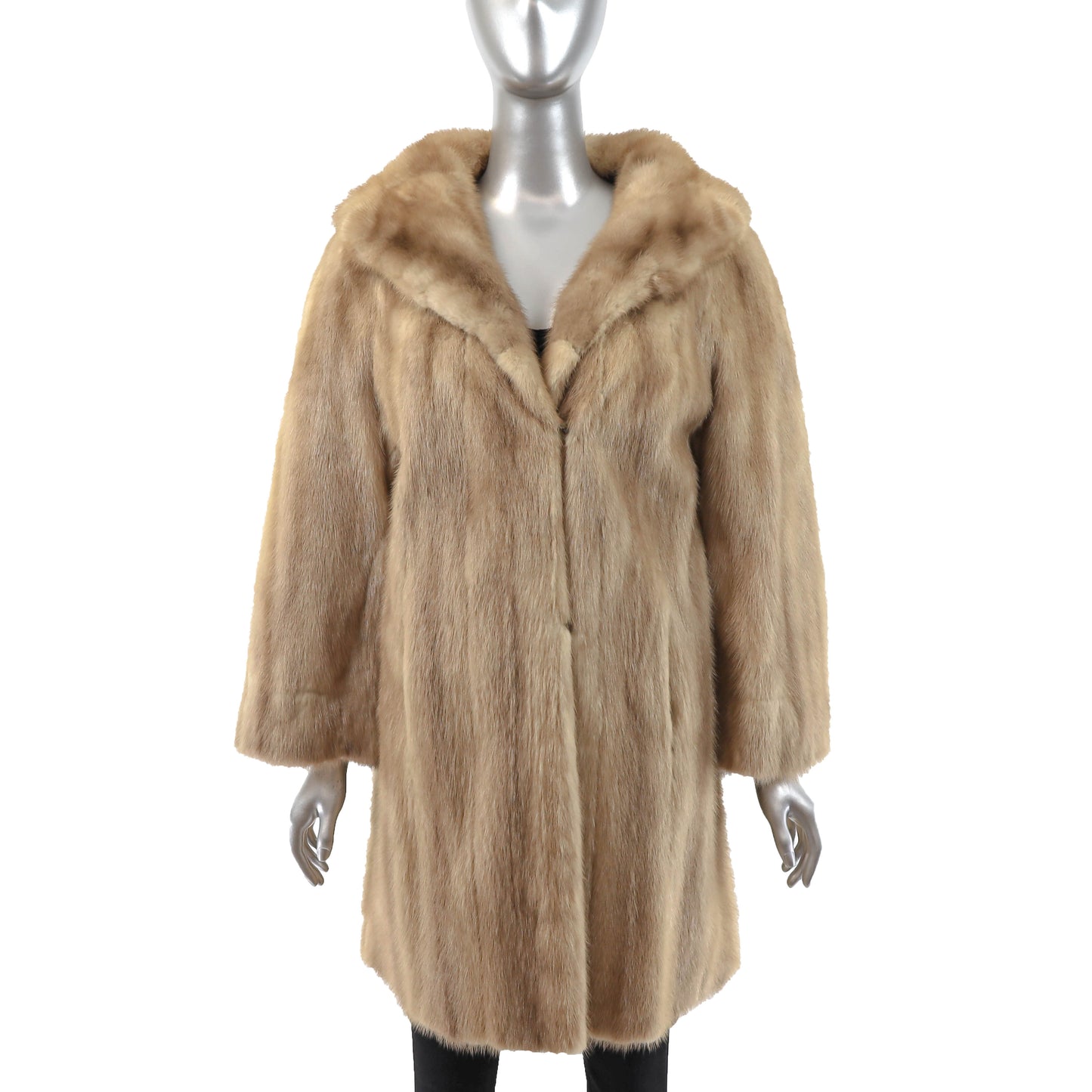 Light Brown Mink Coat- Size XL