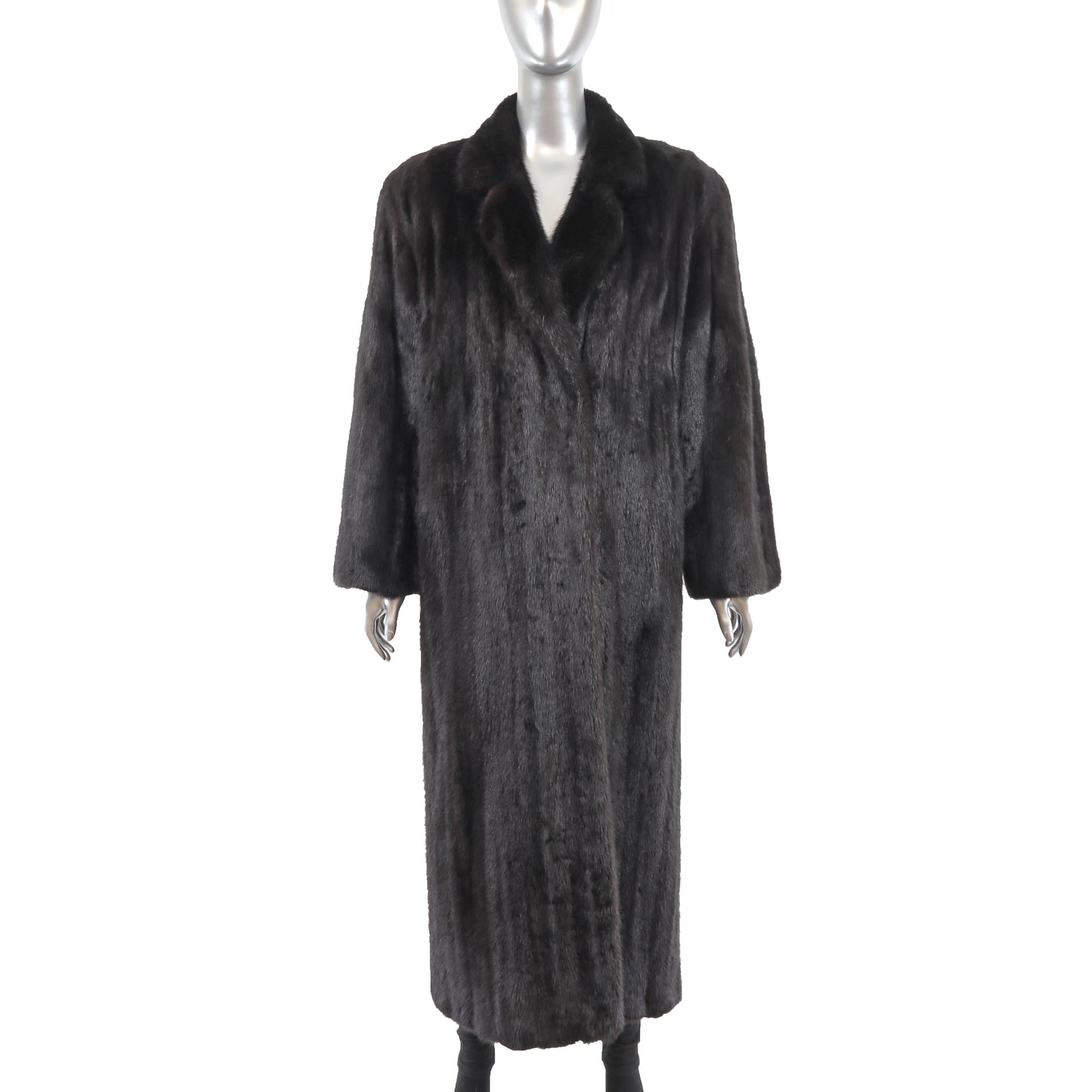 Black Mink Coat- Size M