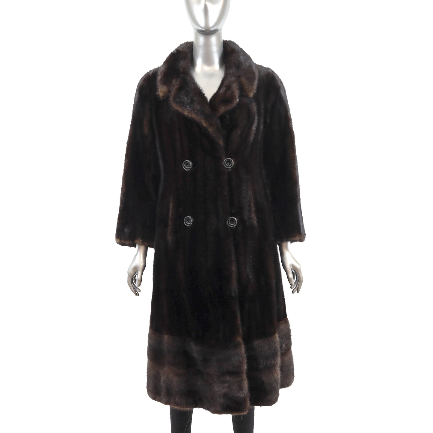 Dark Brown Mink Coat- Size S