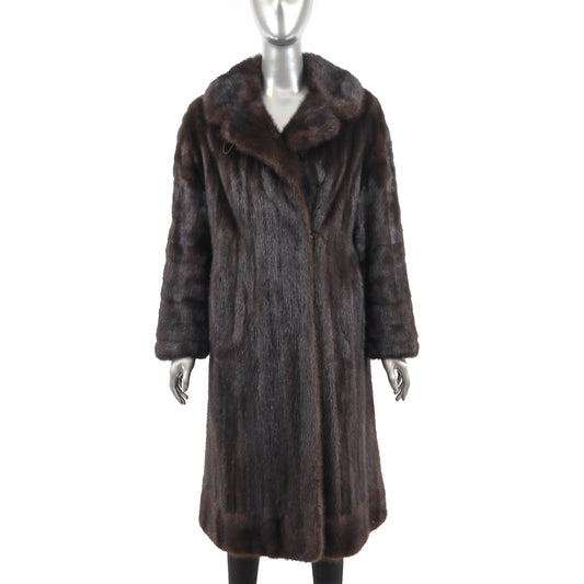 Brown Mink Coat- Size M