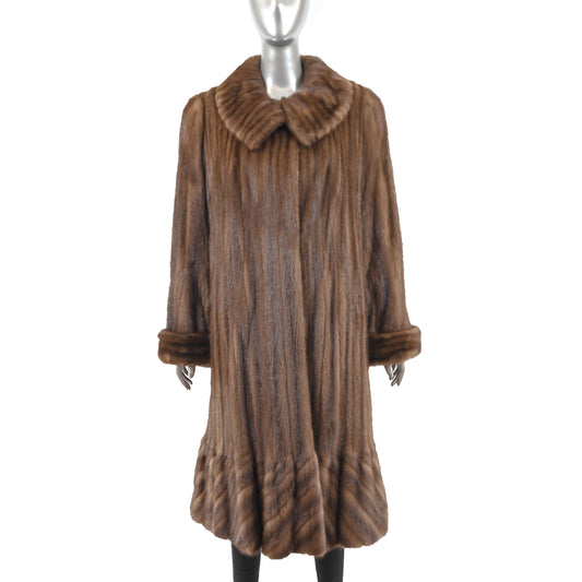 Brown Mink Coat- Size L