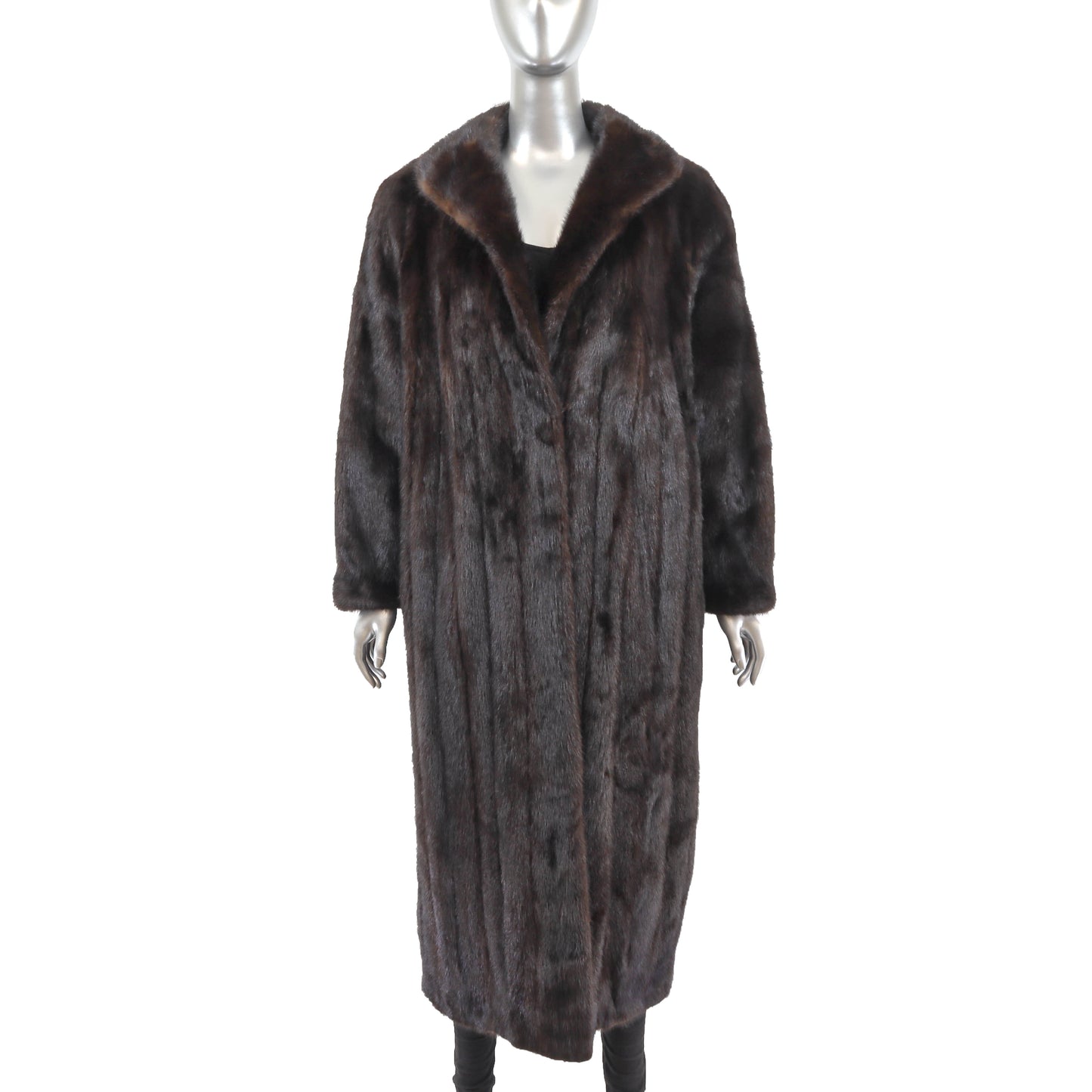 Dark Brown Mink Coat- Size XXXL