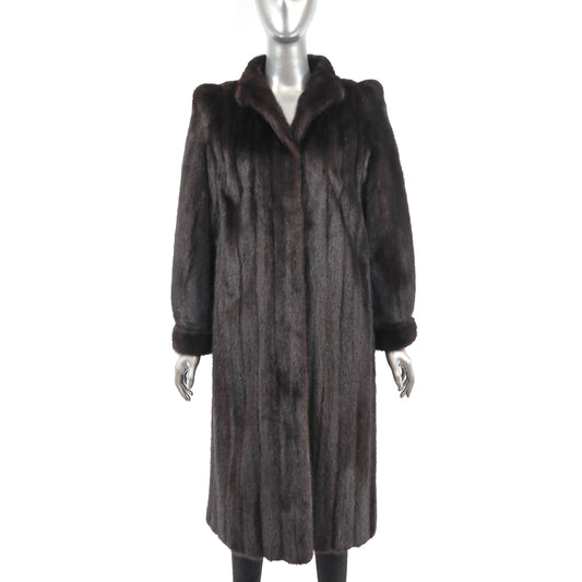 Dark Brown Mink Coat- Size S