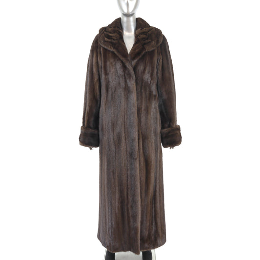 Brown Mink Coat- Size M