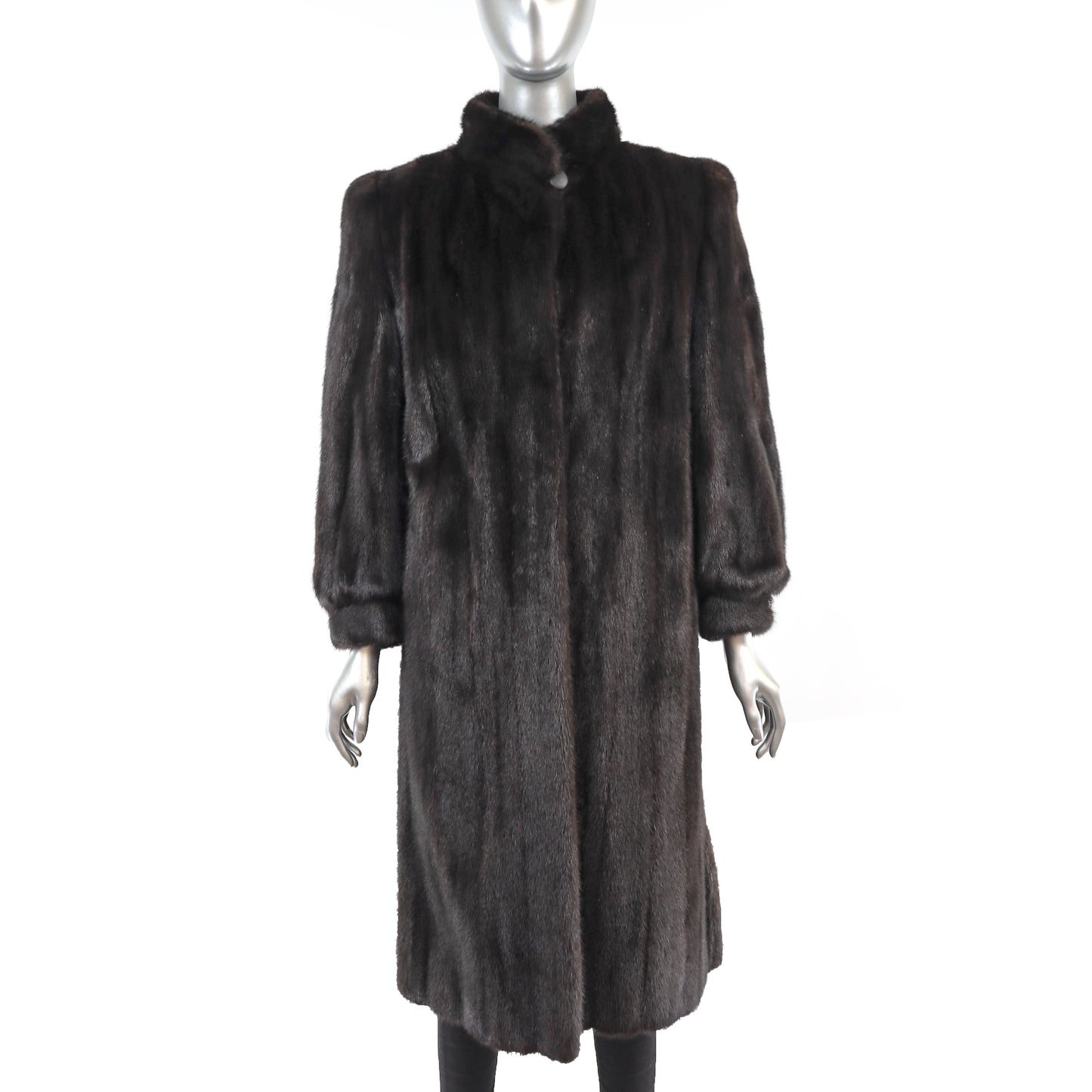 Dark Mahogany Mink Coat- Size M