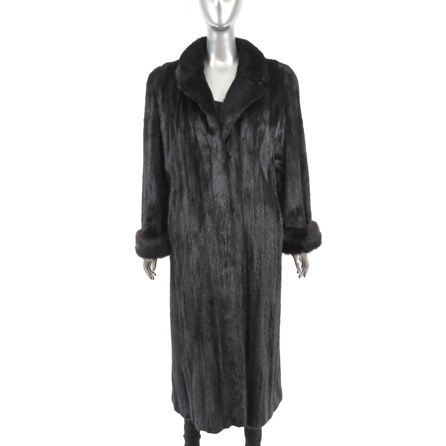 Black Mink Coat- Size L