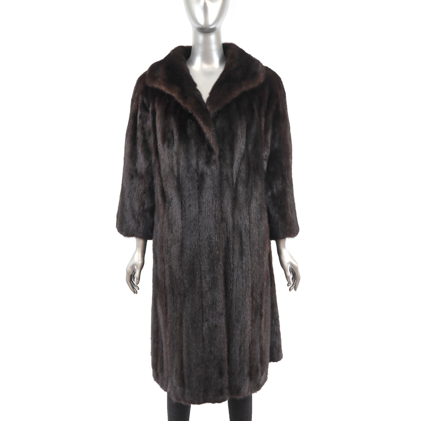 Brown Mink Coat- Size M