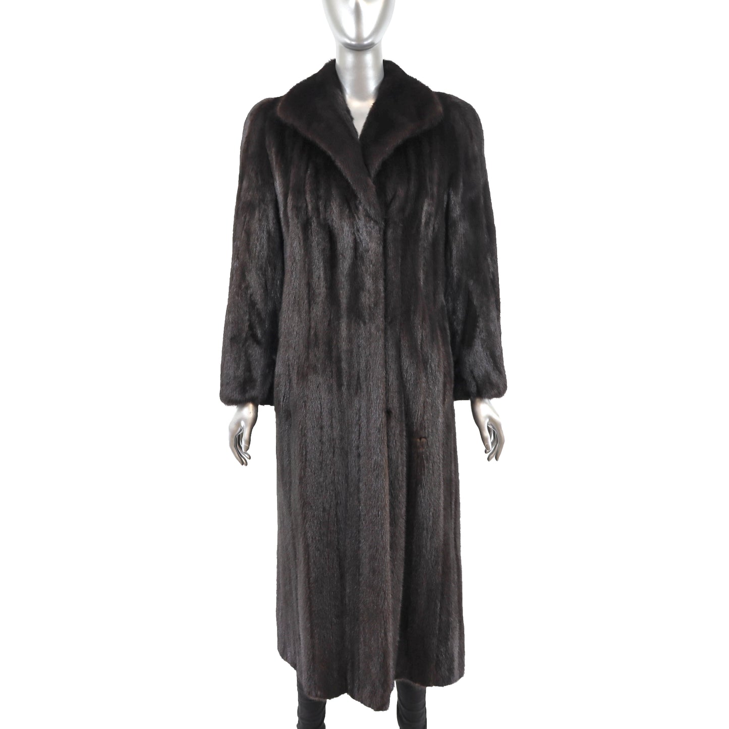 Black Mink Coat- Size M