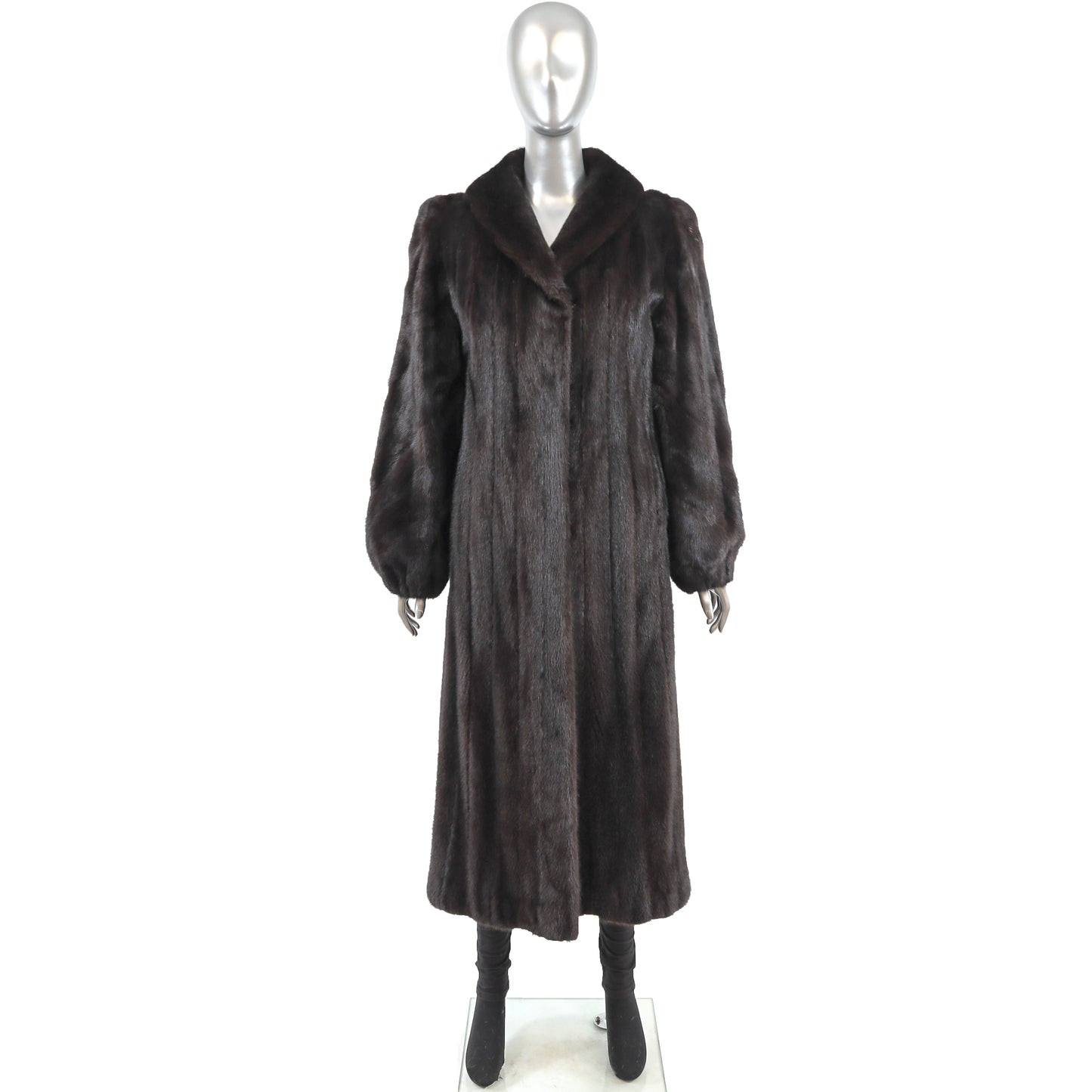 Black Mink Coat- Size M