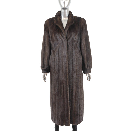 Brown Mink Coat- Size M