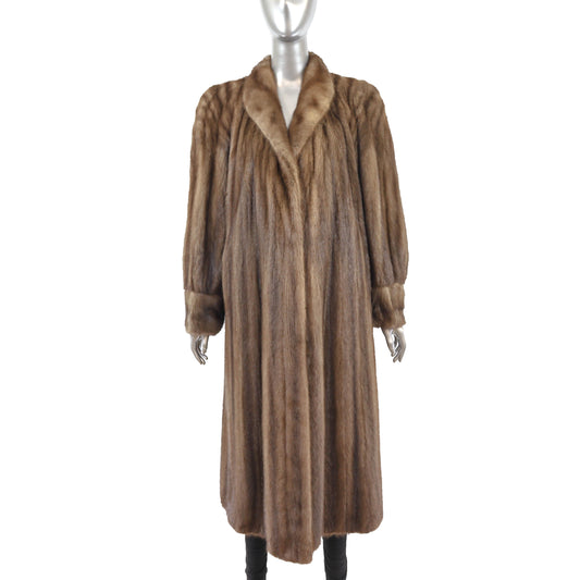 Brown Mink Coat- Size XL