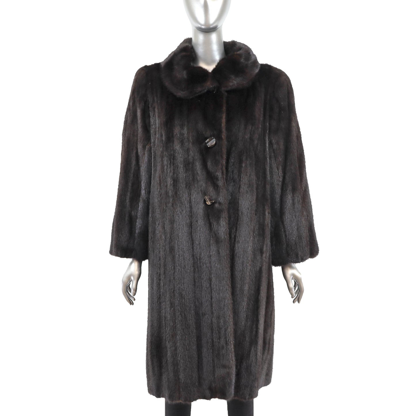 Mahogany Mink 7/8 Coat- Size M