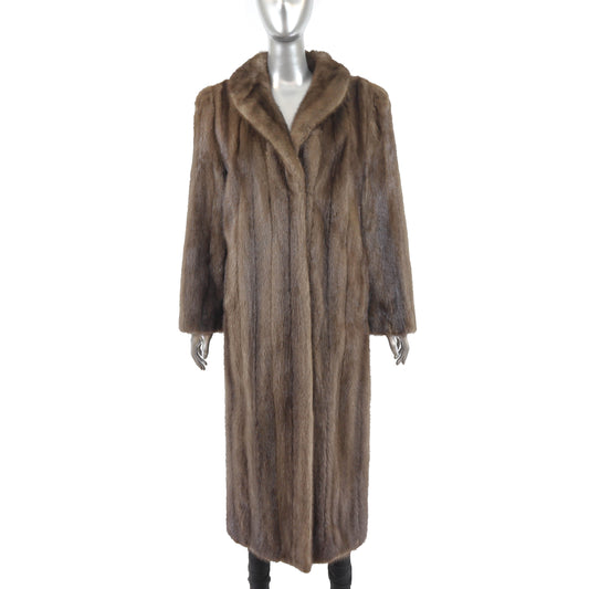 Brown Mink Coat- Size M