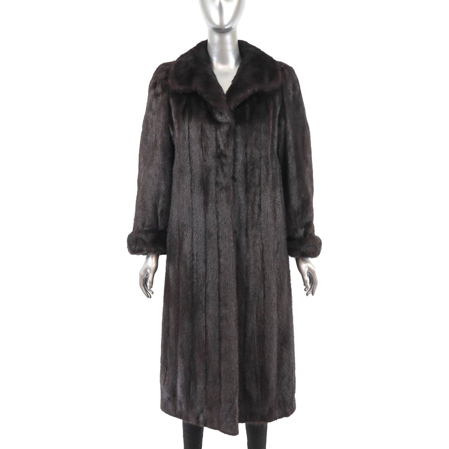 Dark Brown Mink Coat- Size S