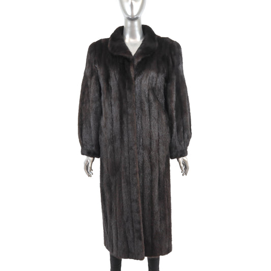 Dark Brown Mink Coat- Size M