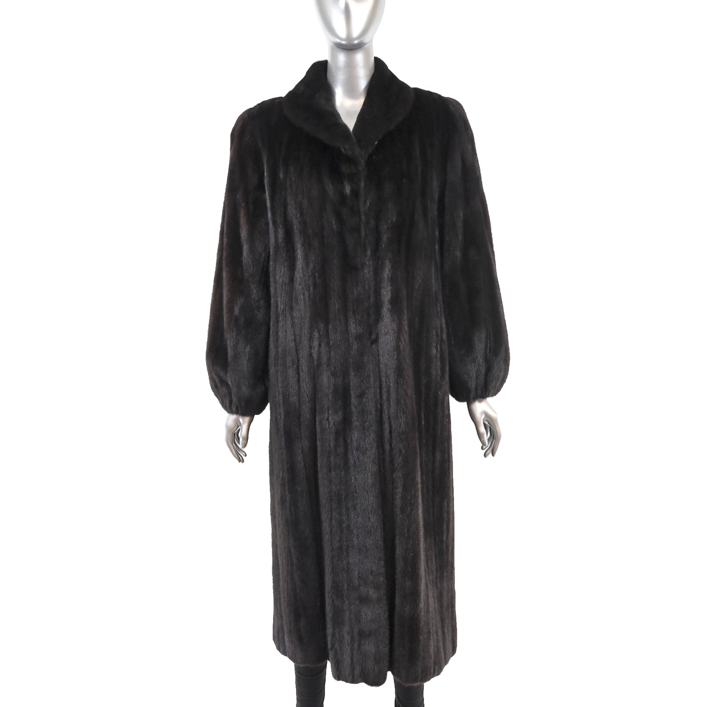 Black Mink Coat- Size M