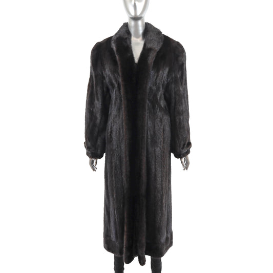 Dark Brown Mink Coat- Size M