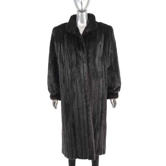 Black Mink Coat- Size L