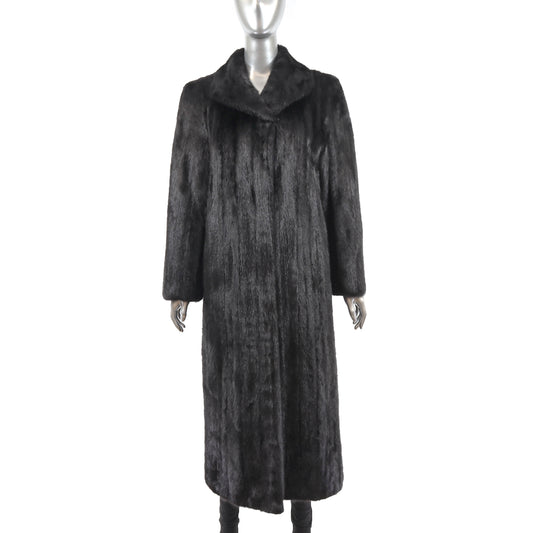 Black Mink Coat- Size M