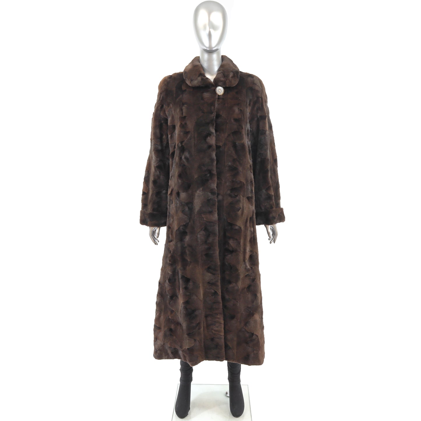 Sheared Section Mink Coat- Size L