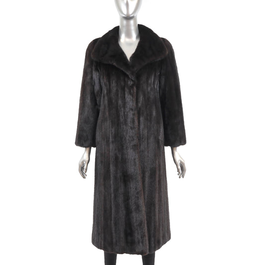 Black Mink Coat- Size M