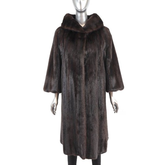 Mahogany Mink Coat- Size L