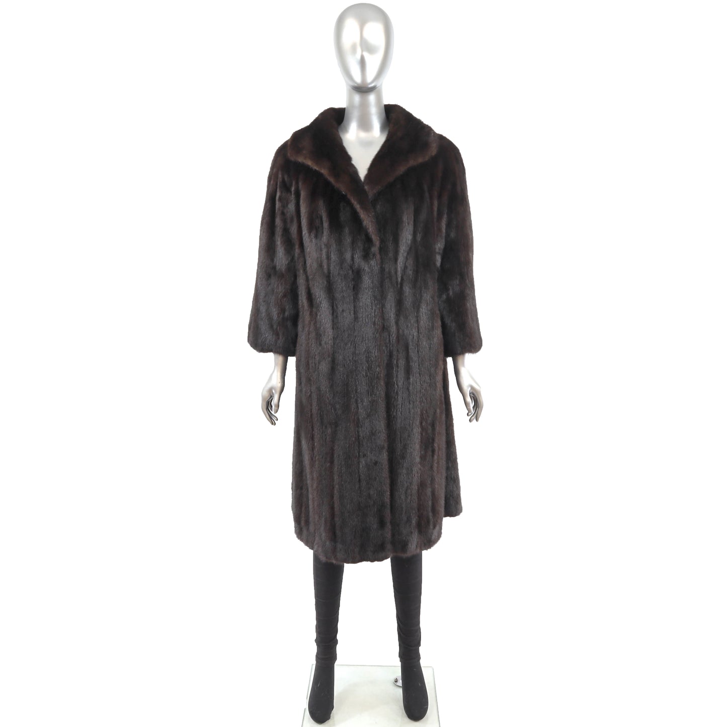 Brown Mink Coat- Size M