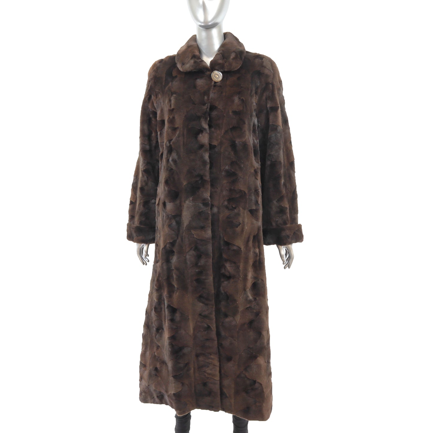 Sheared Section Mink Coat- Size L