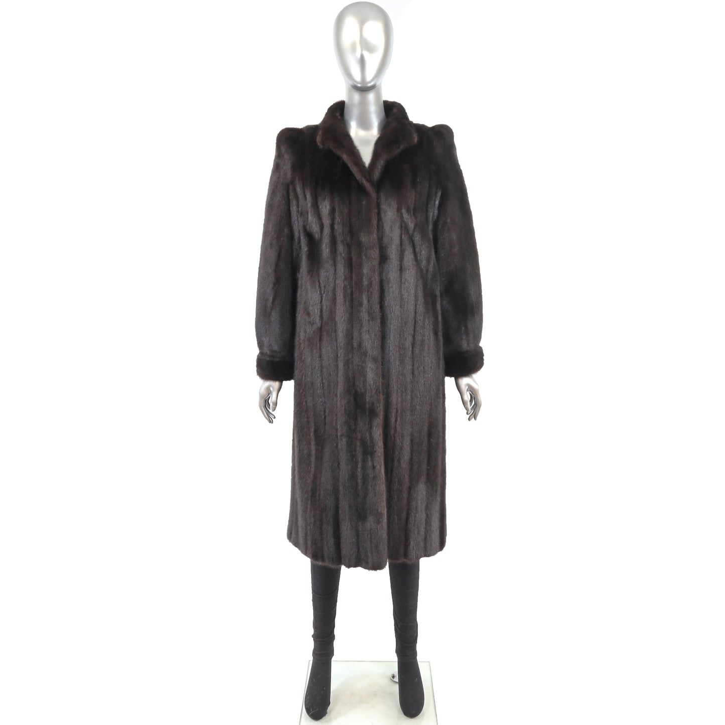 Dark Brown Mink Coat- Size S