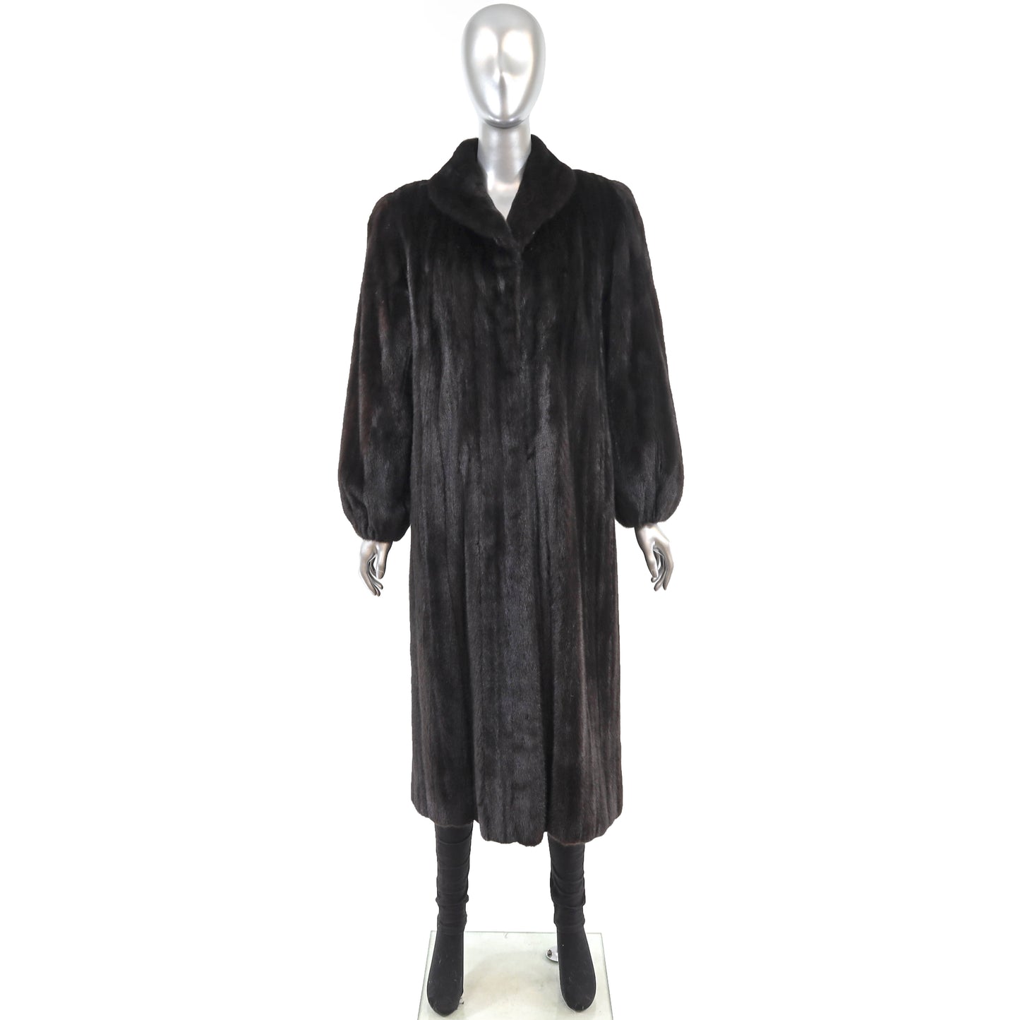 Black Mink Coat- Size M