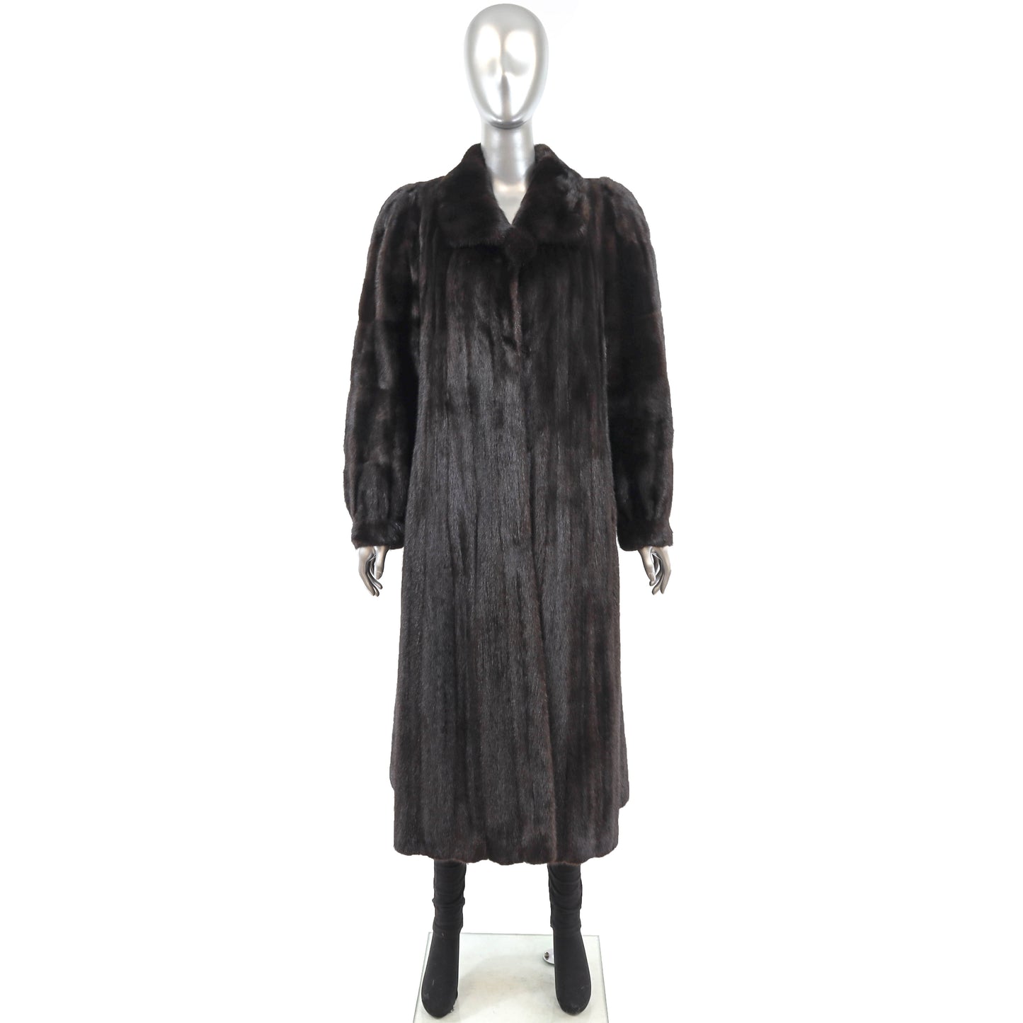 Dark Brown Mink Coat- Size L