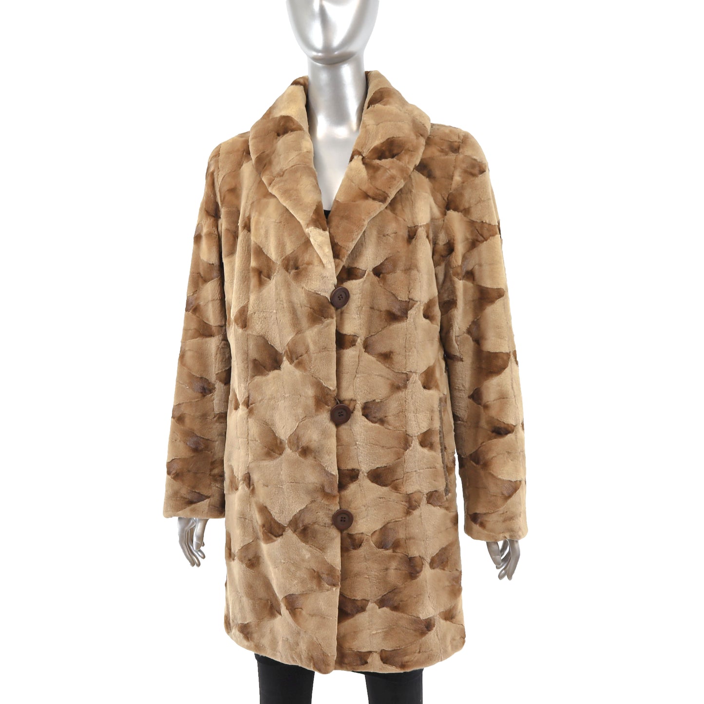 Sheared Reversible Mink Coat- Size M