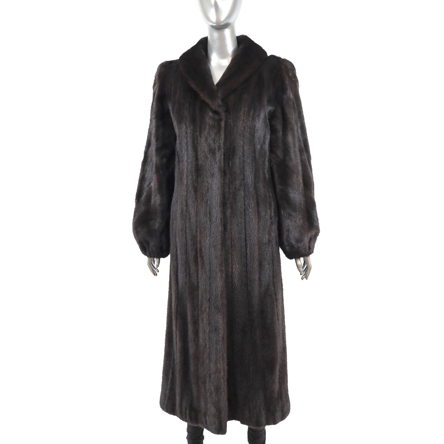 Black Mink Coat- Size M