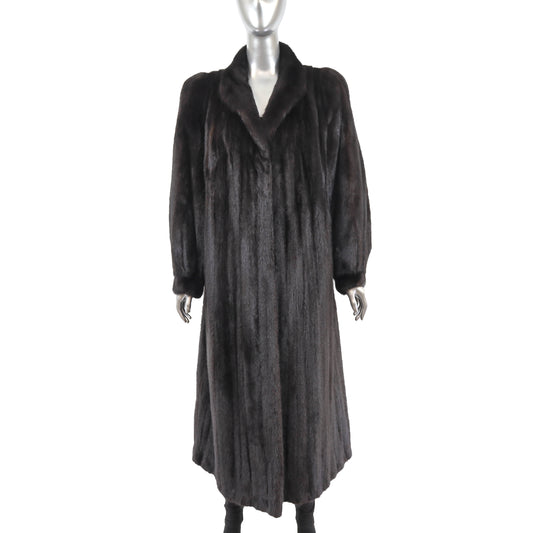 Black Mink Coat- Size L