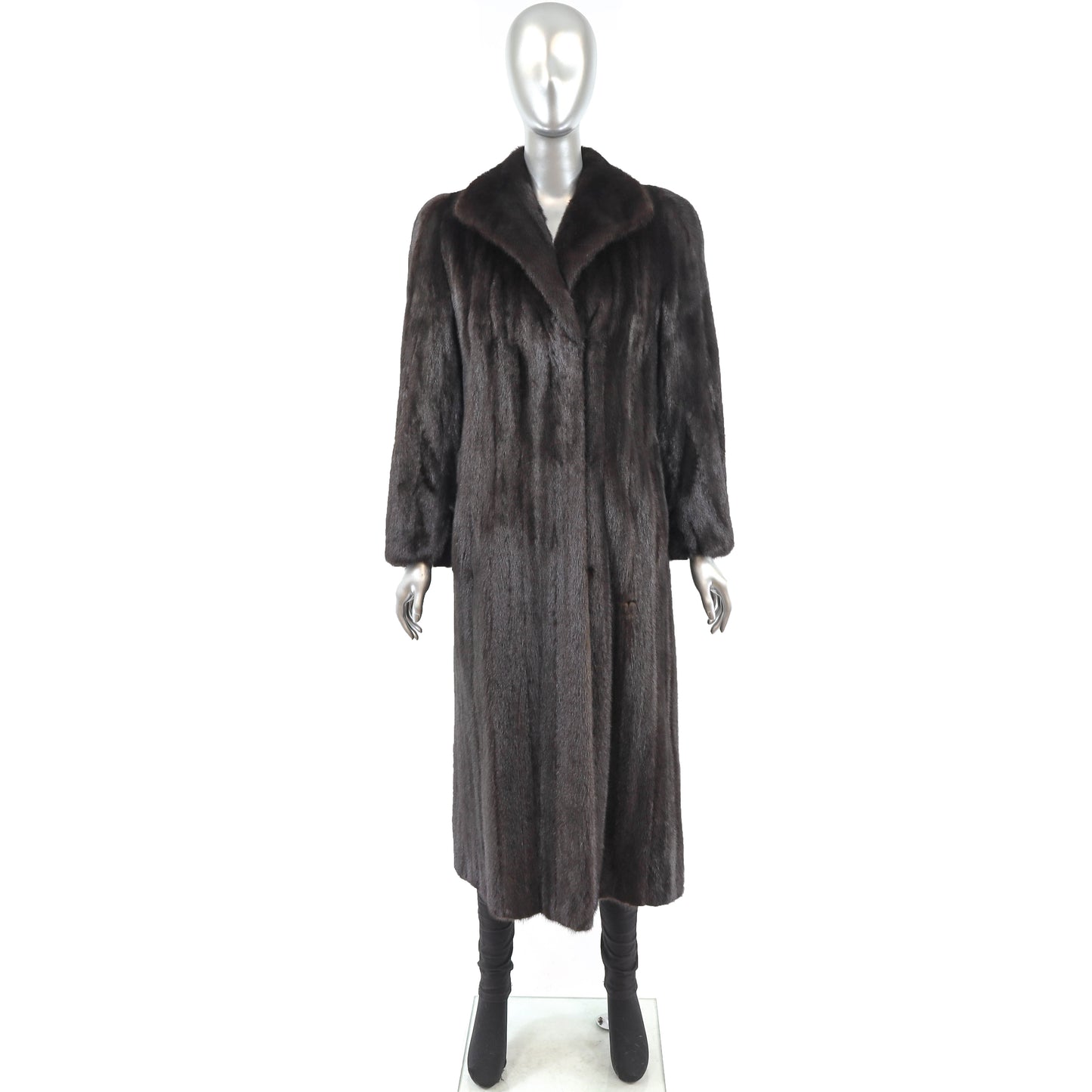 Black Mink Coat- Size M