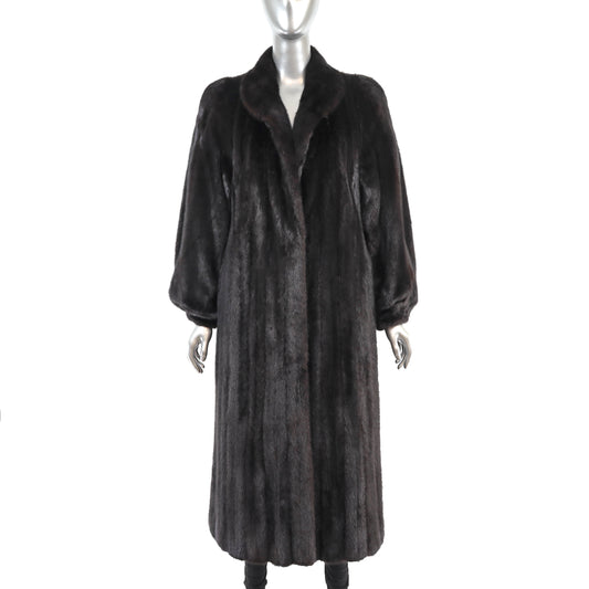 Saks Jandel Black Mink Coat- Size M