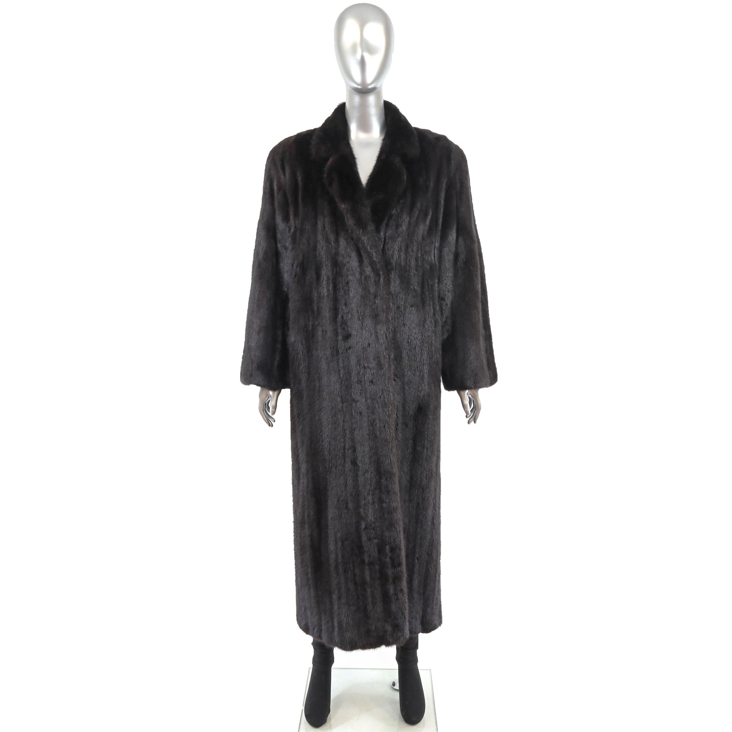 Black Mink Coat- Size M