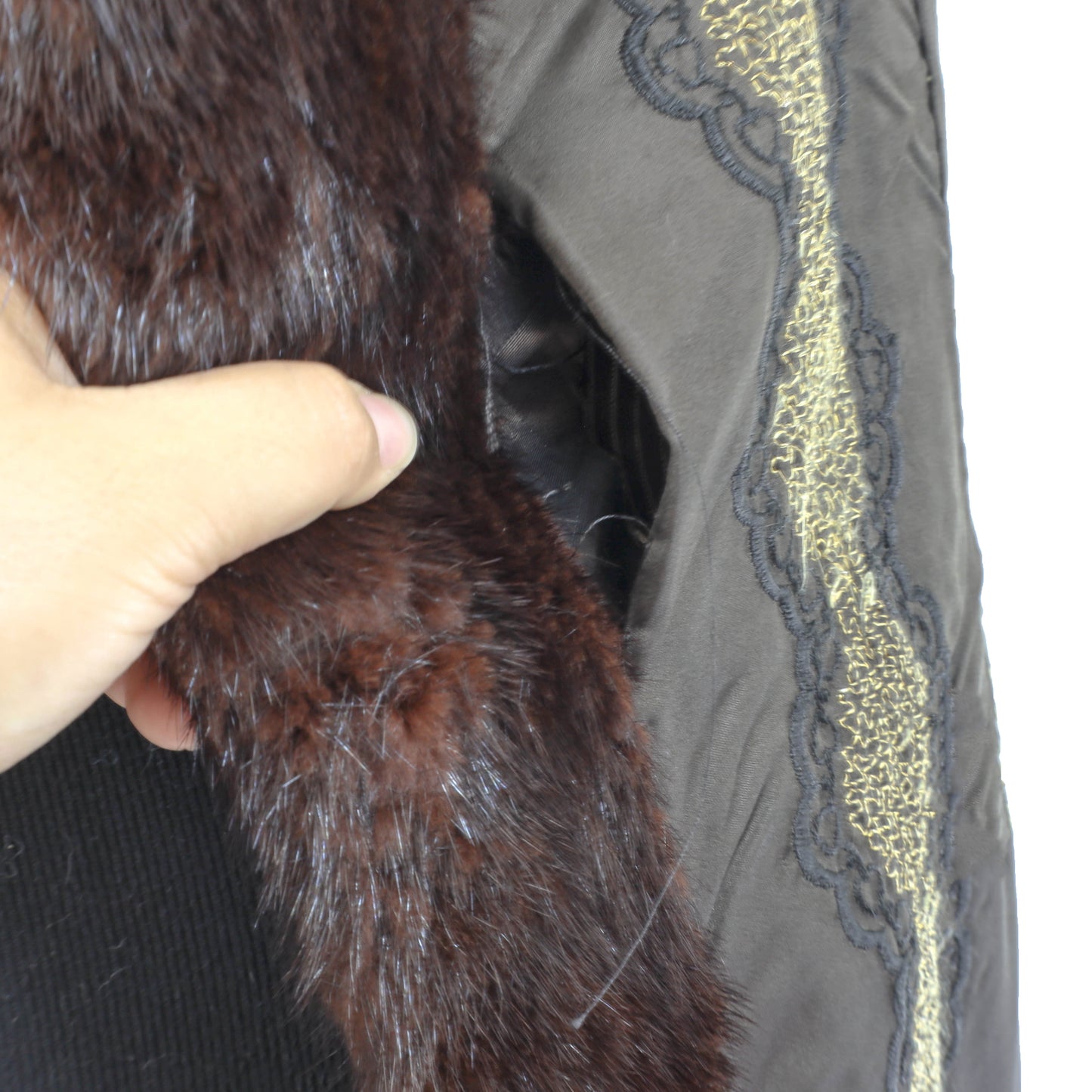 Brown Mink Coat- Size M