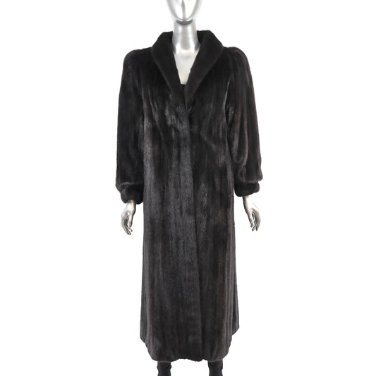 Black Mink Coat- Size M