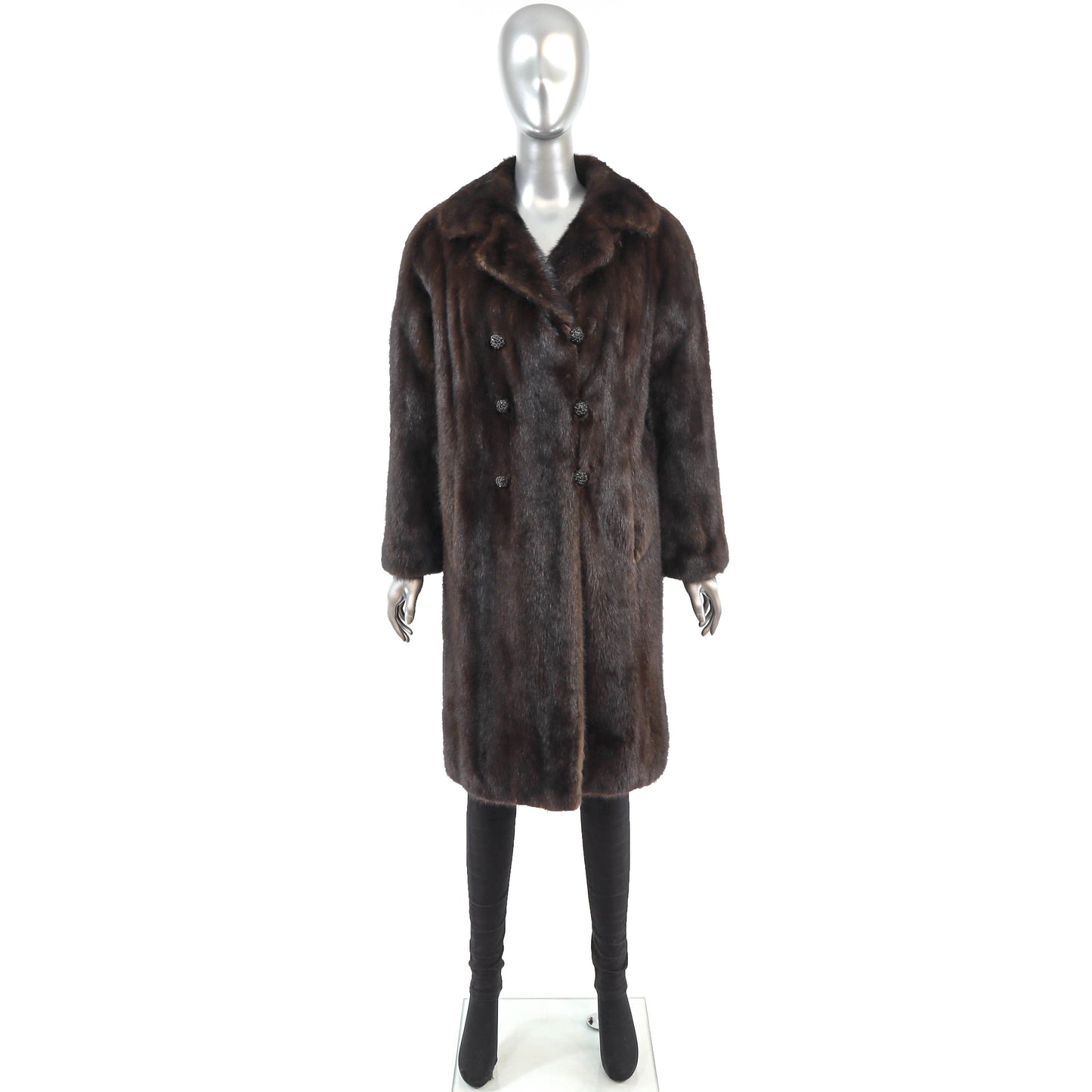 Mahogany Mink Coat- Size L