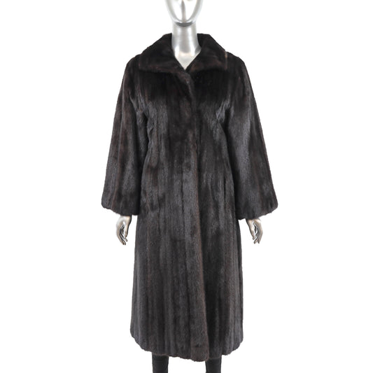 Black Mink Coat- Size M