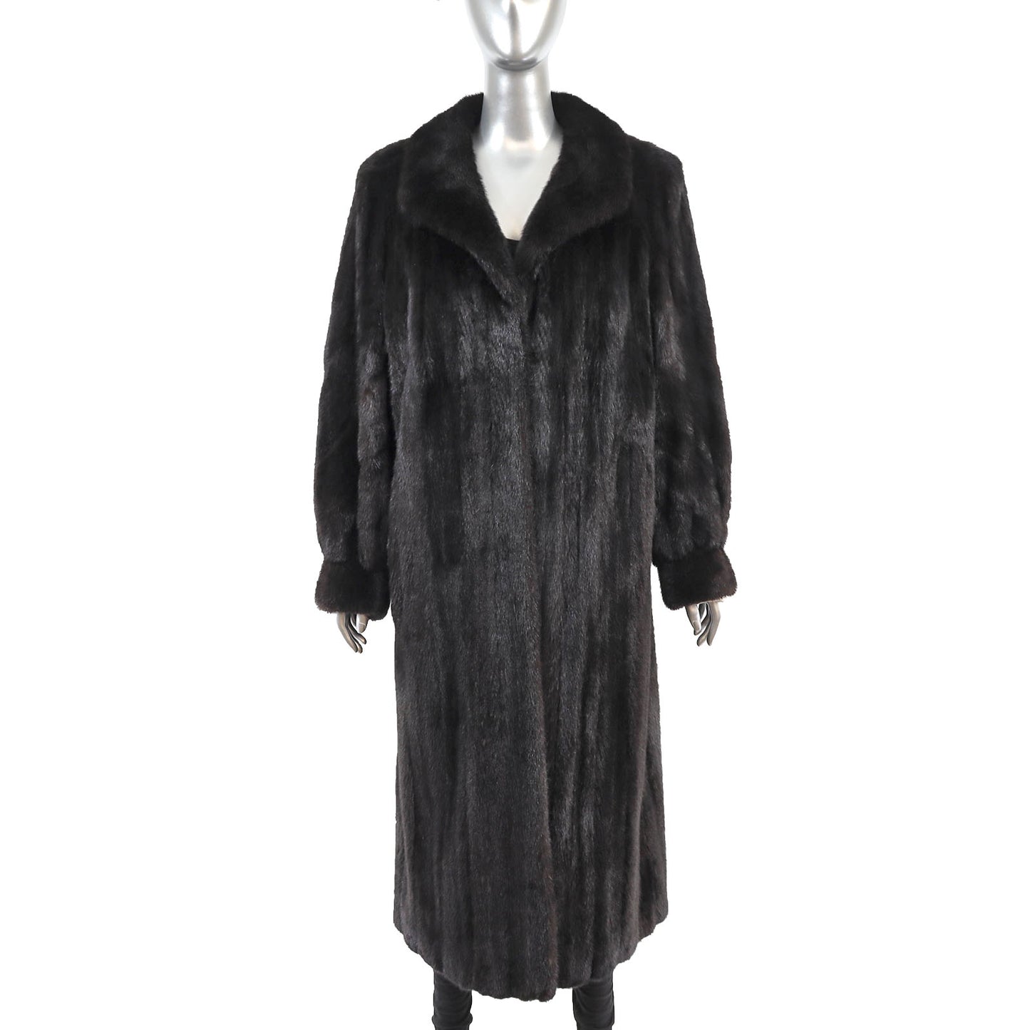 Black Mink Coat- Size L