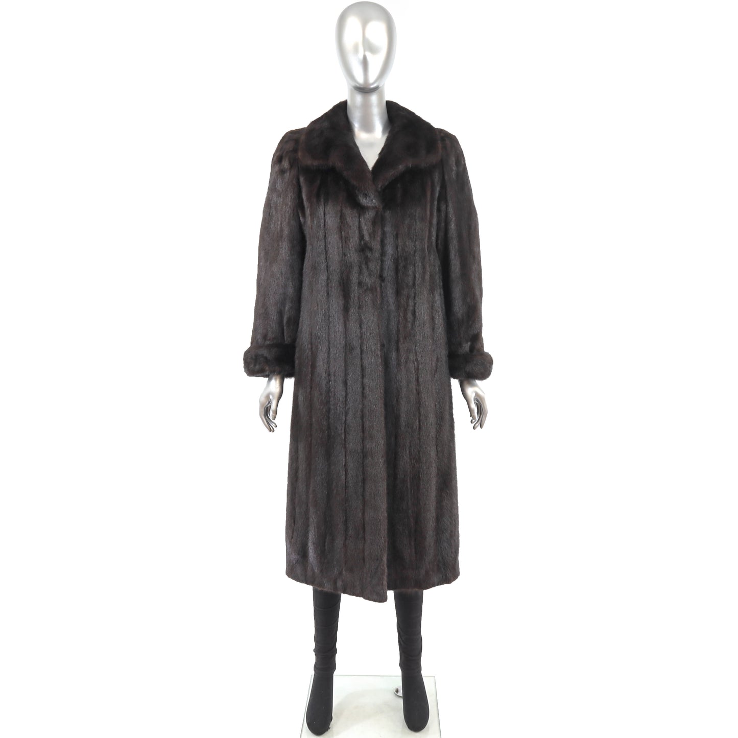 Dark Brown Mink Coat- Size S