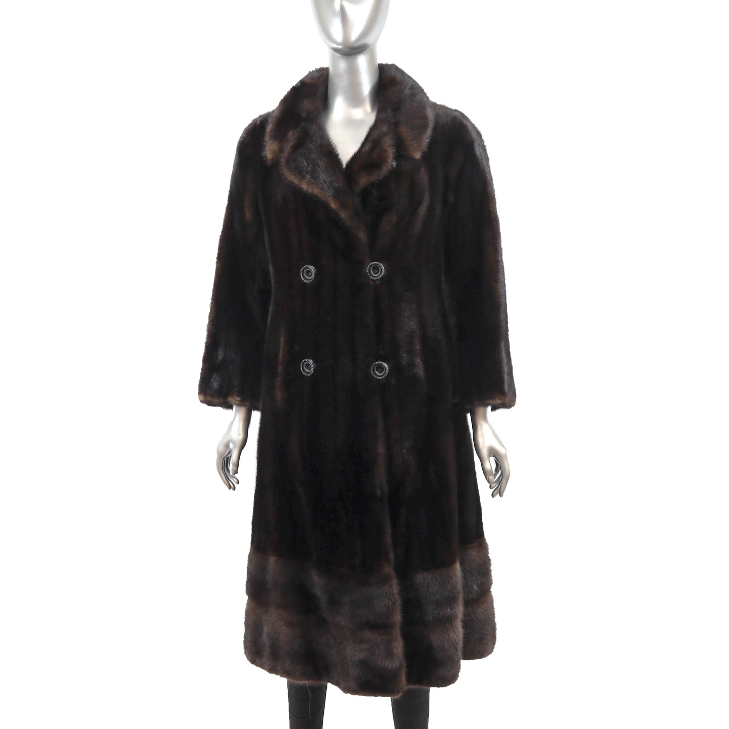 Dark Brown Mink Coat- Size S