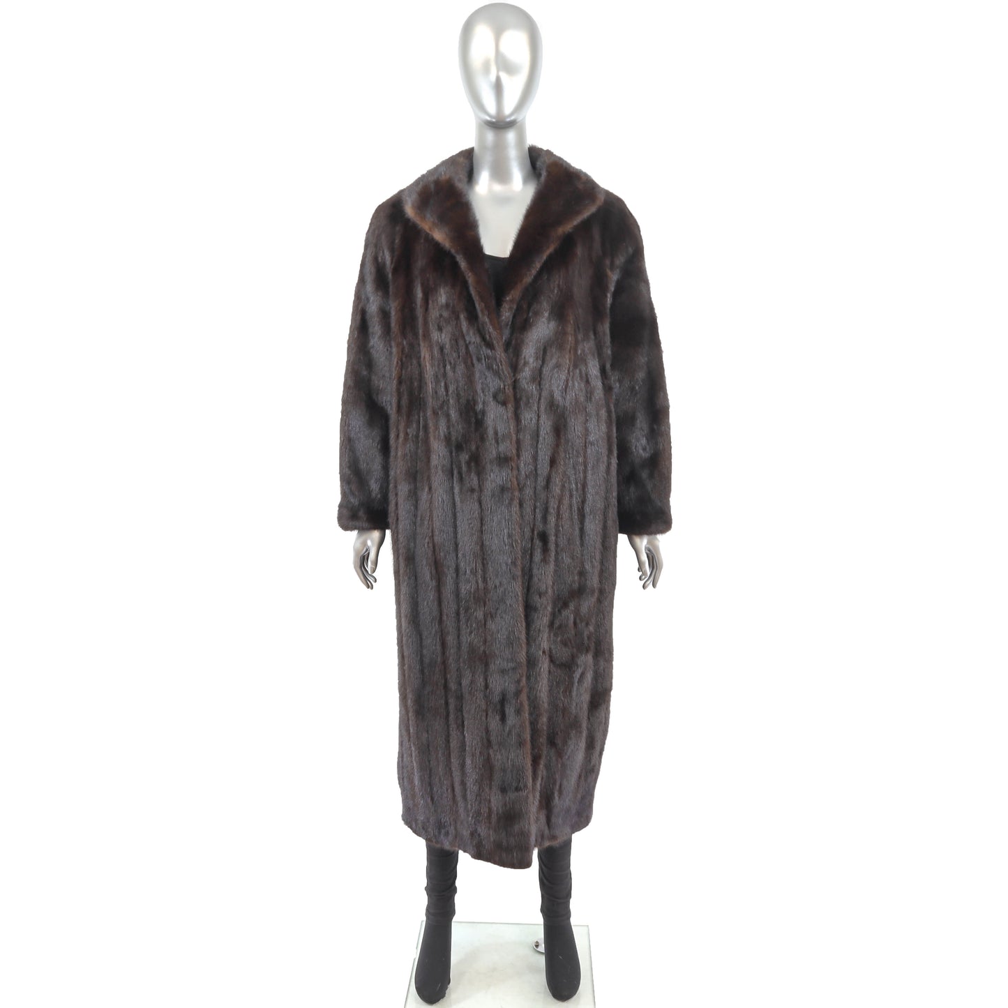 Dark Brown Mink Coat- Size XXXL