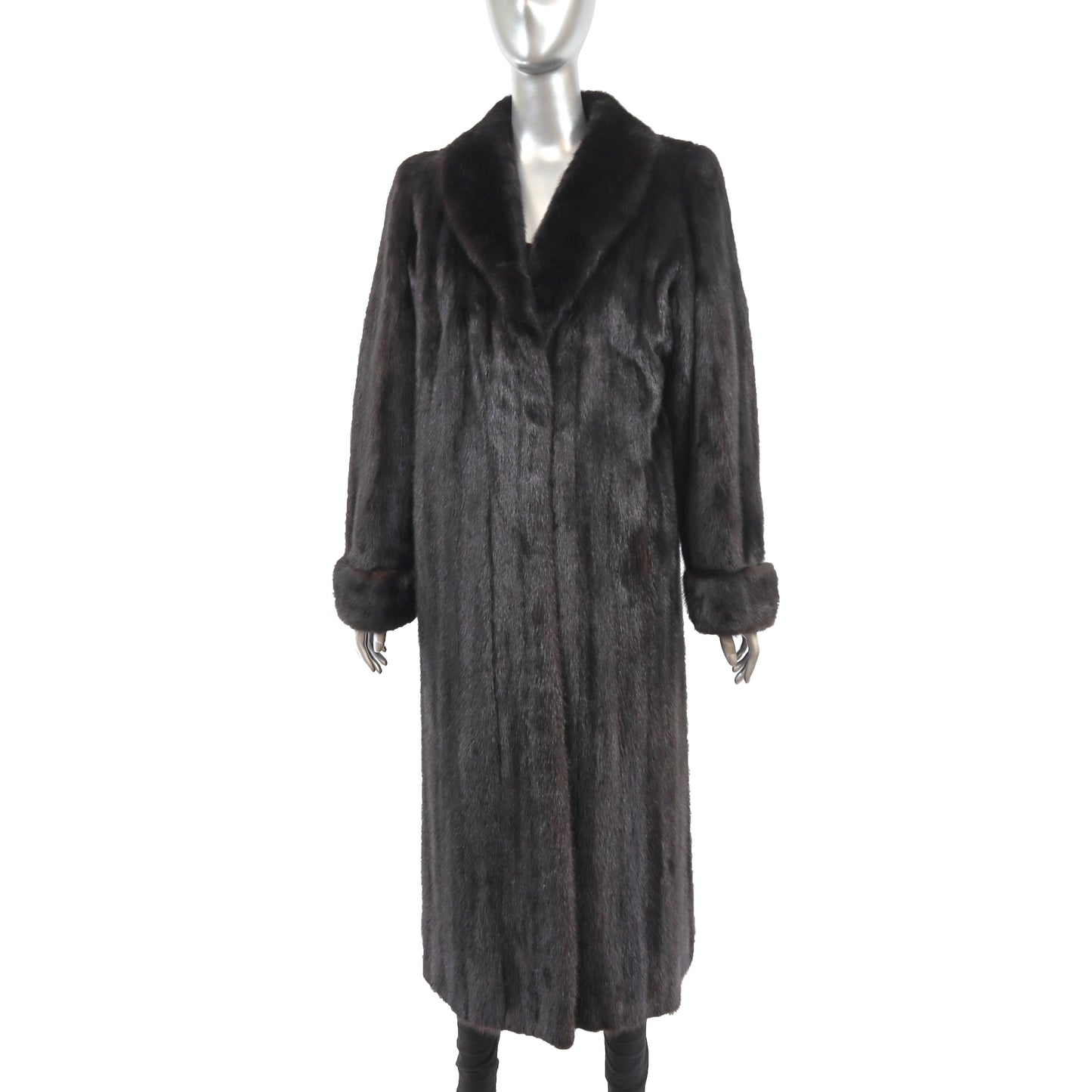 Black Mink Coat- Size M