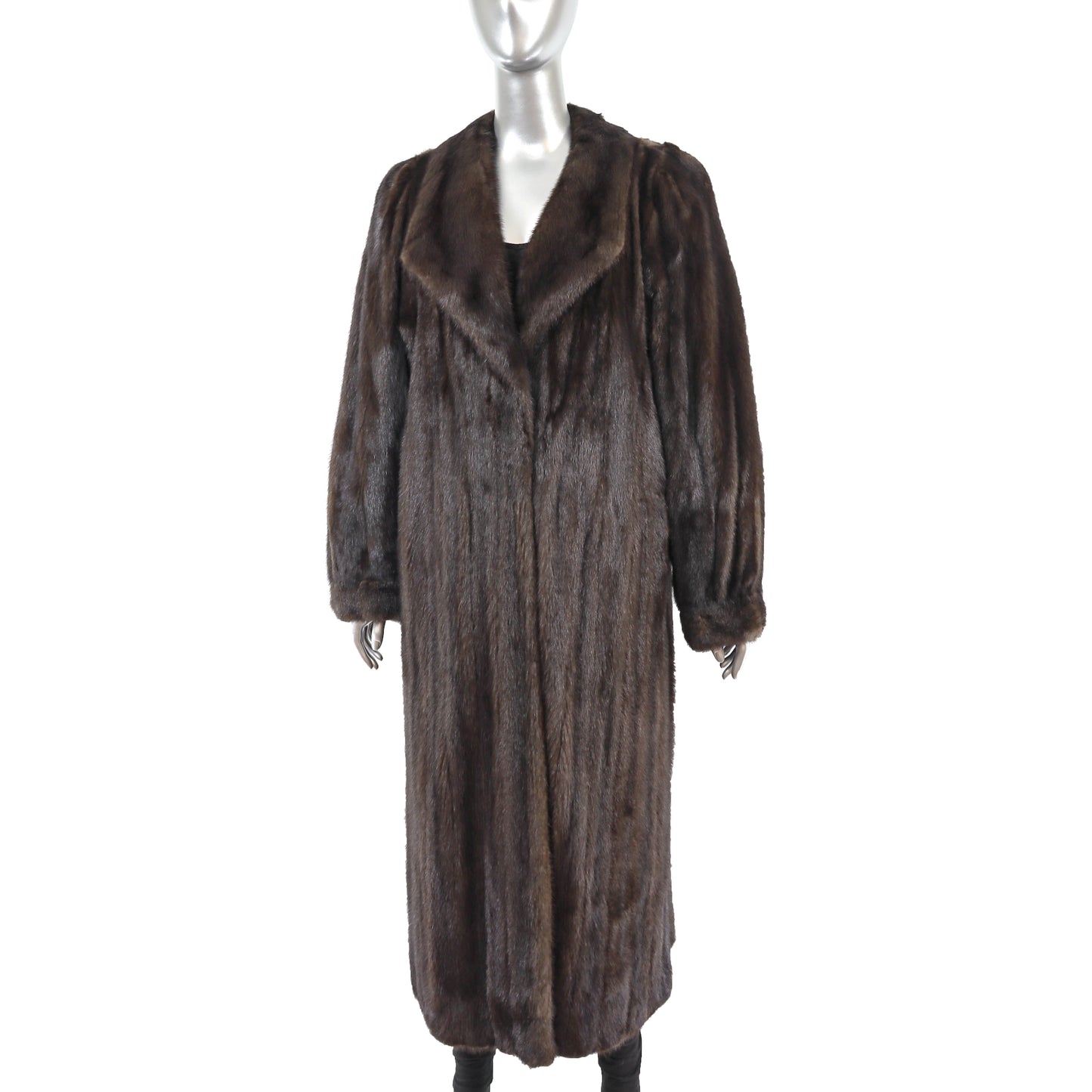 Mahogany Mink Coat- Size L